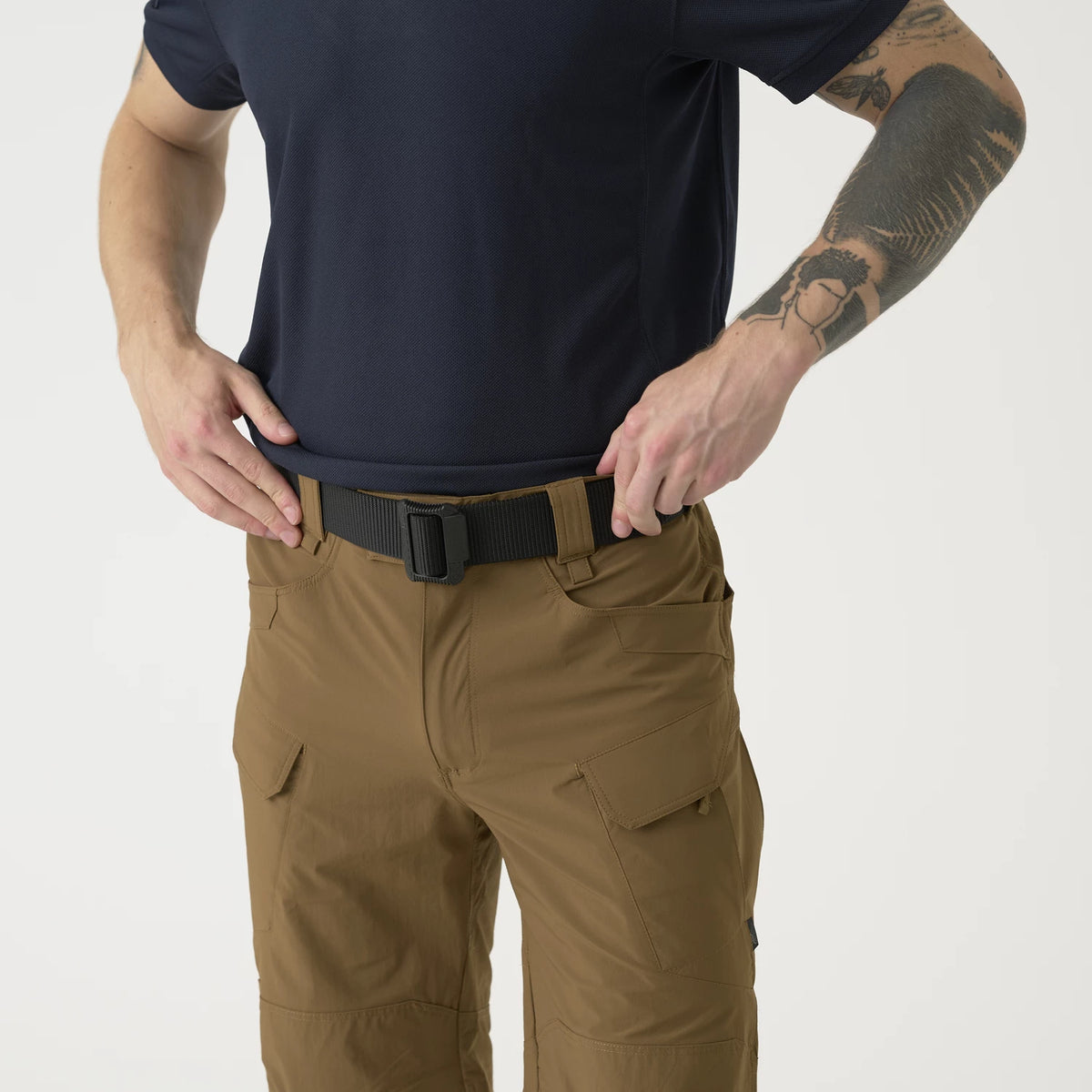 Helikon-Tex OTS 11" šortky VersaStrecth taktické outdoorové Versa Strecth Lite, Mud Brown – detail 15