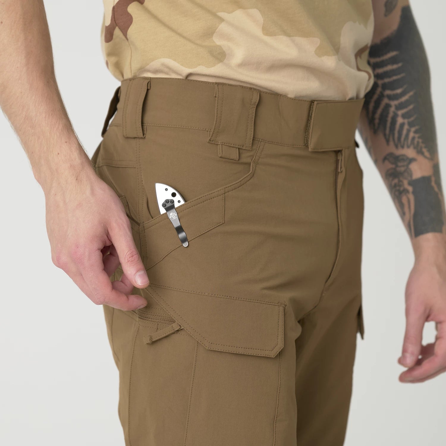 Helikon-Tex OTP nohavice VersaStretch taktické Outdoorové Versa Stretch, Olive Green – detail 10