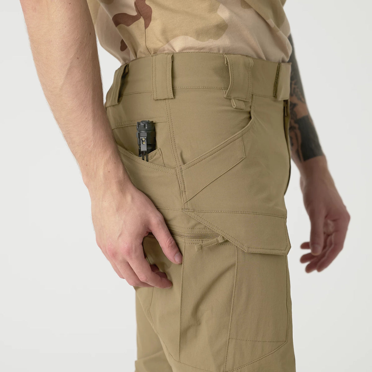 Helikon-Tex OTP nohavice VersaStretch taktické Versa Stretch Lite Outdoorové, Taiga Green – detail 11