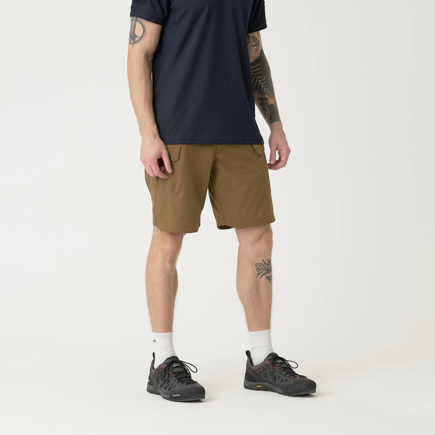 Helikon-Tex OTS 8.5" šortky VersaStretch taktické outdoorové Versa Stretch Lite, Mud Brown – detail