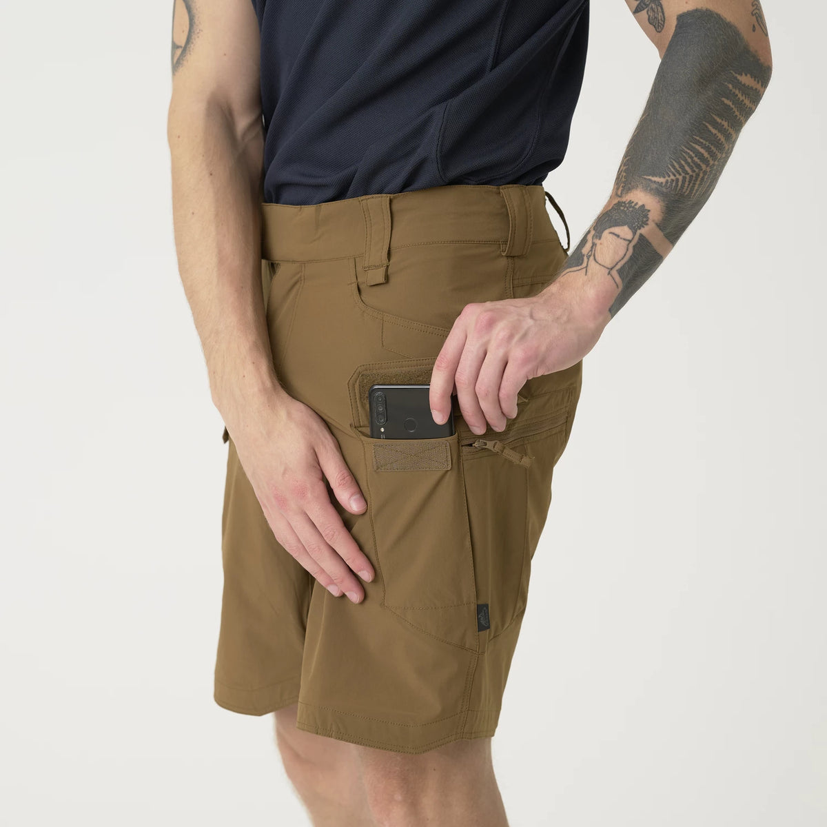 Helikon-Tex OTS 8.5" šortky VersaStretch taktické outdoorové Versa Stretch Lite, Khaki – detail 6