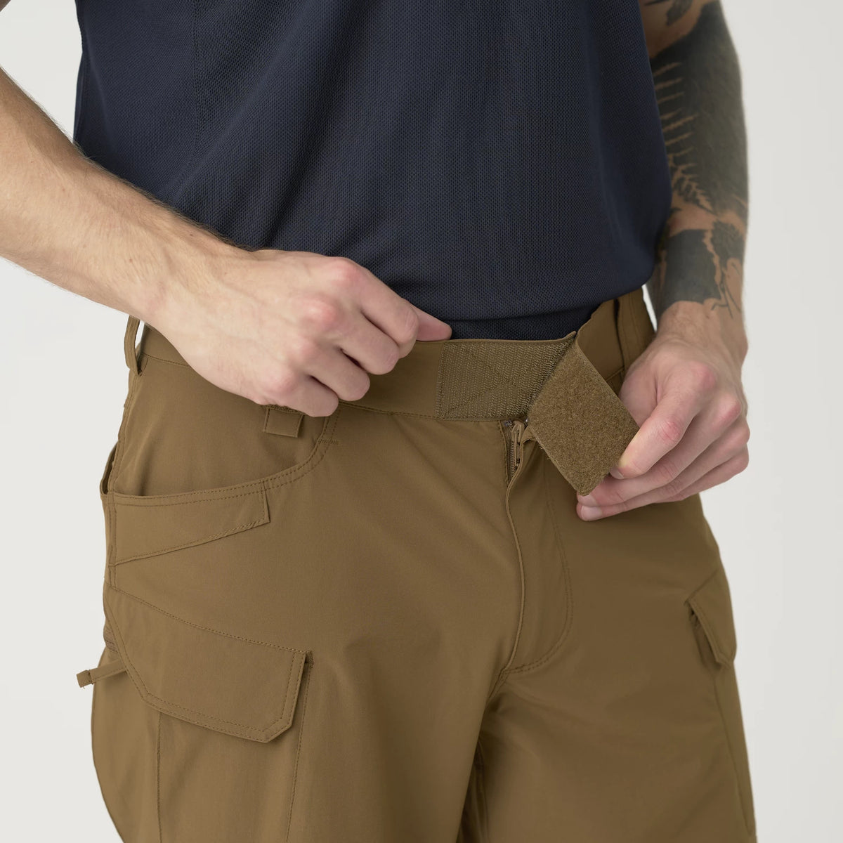 Helikon-Tex OTS 8.5" šortky VersaStretch taktické outdoorové Versa Stretch Lite, Khaki – detail 9