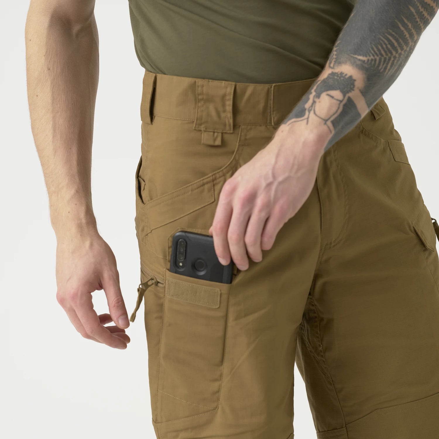 Helikon-Tex Urban Tactical 11" krátke nohavice Rip-Stop polycotton, Shadow Grey – detail 3