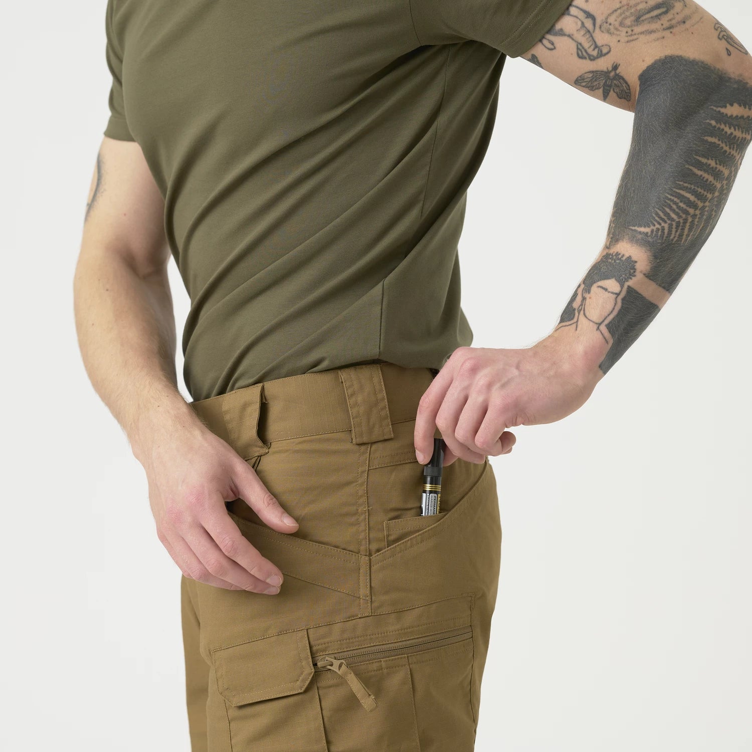 Helikon-Tex Urban Tactical 11" krátke nohavice Rip-Stop polycotton, adaptive green – detail 5