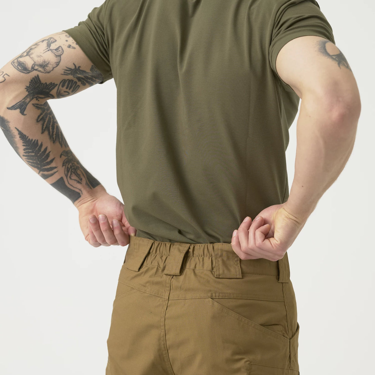 Helikon-Tex Urban Tactical krátke 11 nohavice Rip-Stop polycotton, čierne – detail 7