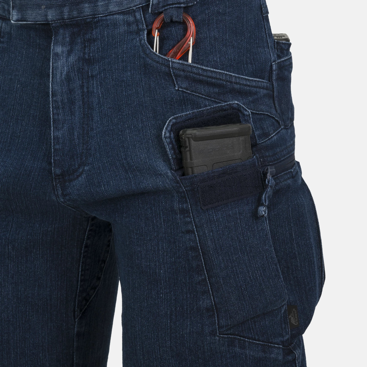 Helikon-Tex UTS krátke nohavice taktické 8.5" - Denim Stretch - Marine Blue – detail 1