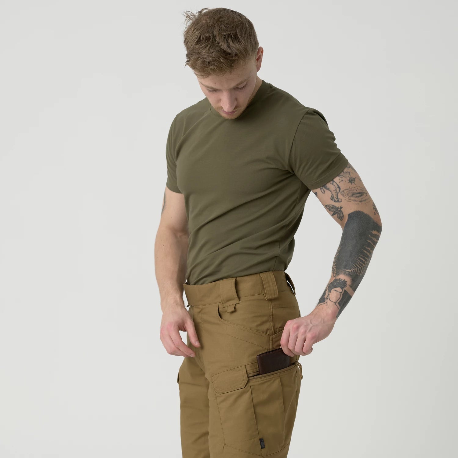 Helikon-Tex UTS krátke nohavice taktické 8.5" PolyCotton Ripstop, Adaptive Green – detail 6