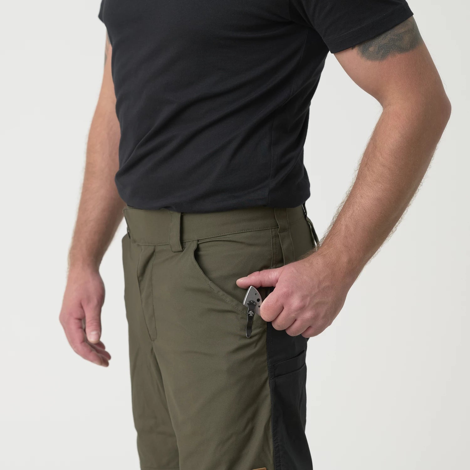 Helikon-Tex WOODSMAN nohavice, Cloud Grey / Ash Grey – detail 3