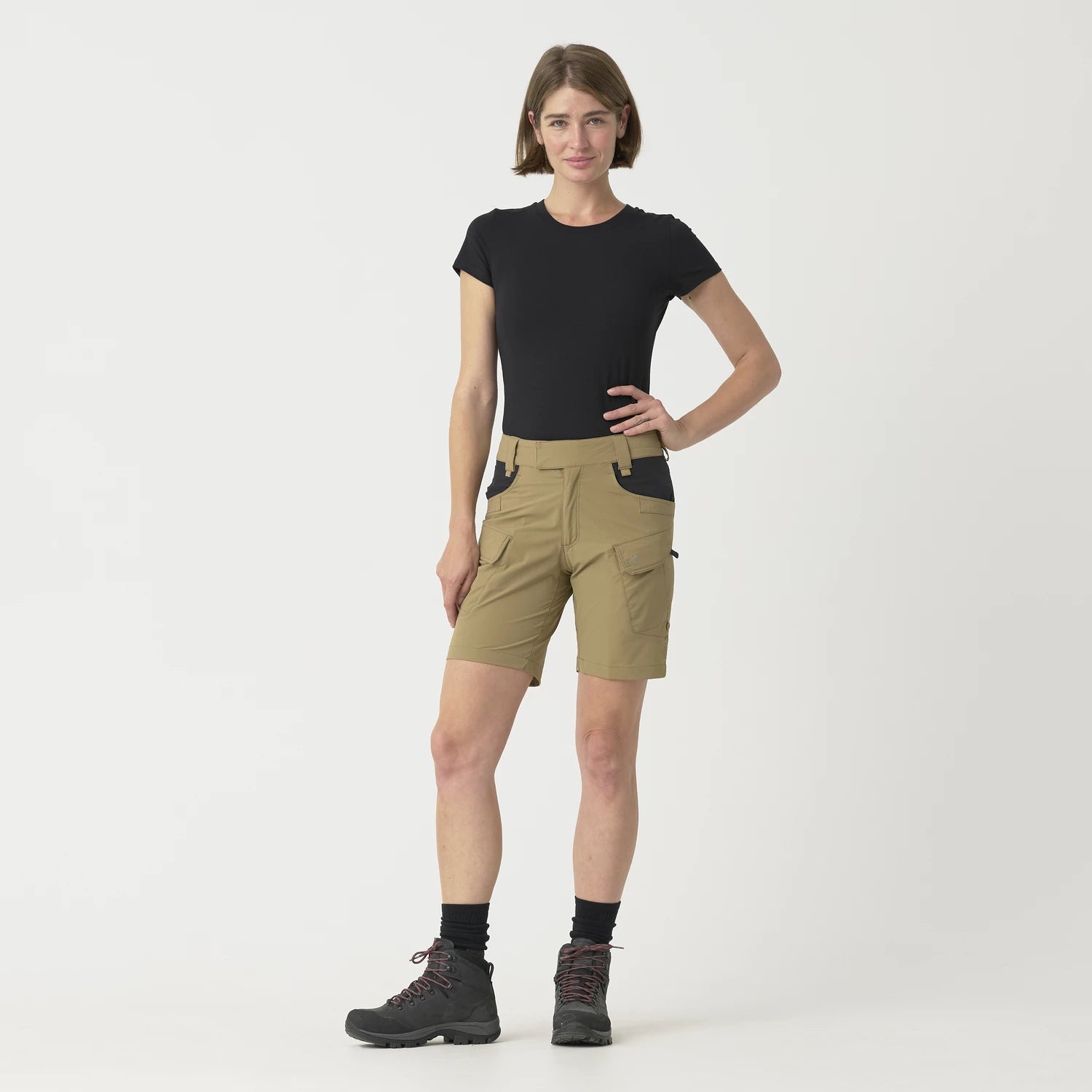 Helikon-Tex OTP 8,5" dámske krátke nohavice, Shadow Grey / Black – detail 1