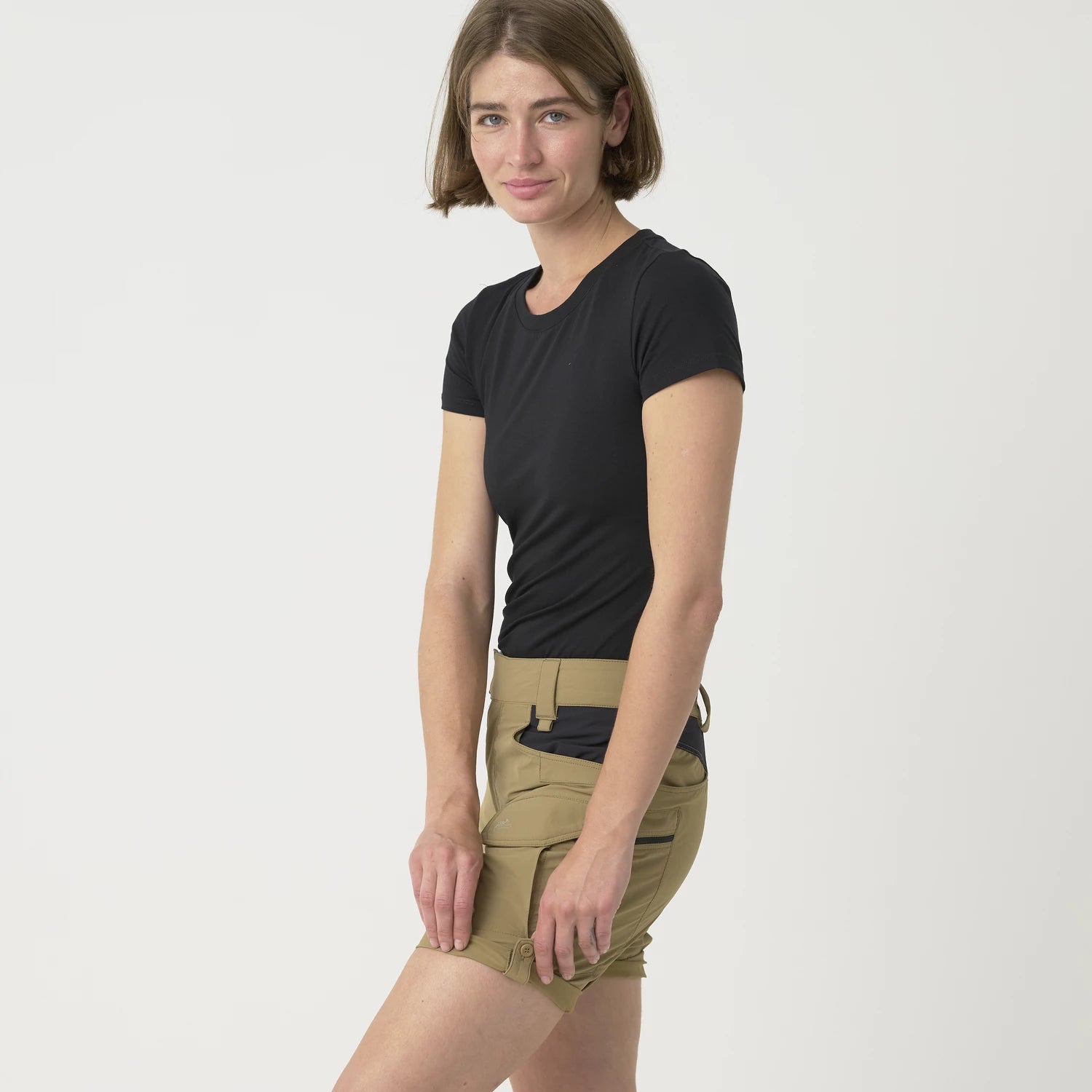 Helikon-Tex OTP 8,5" dámske krátke nohavice, Black / Shadow Grey – detail 7