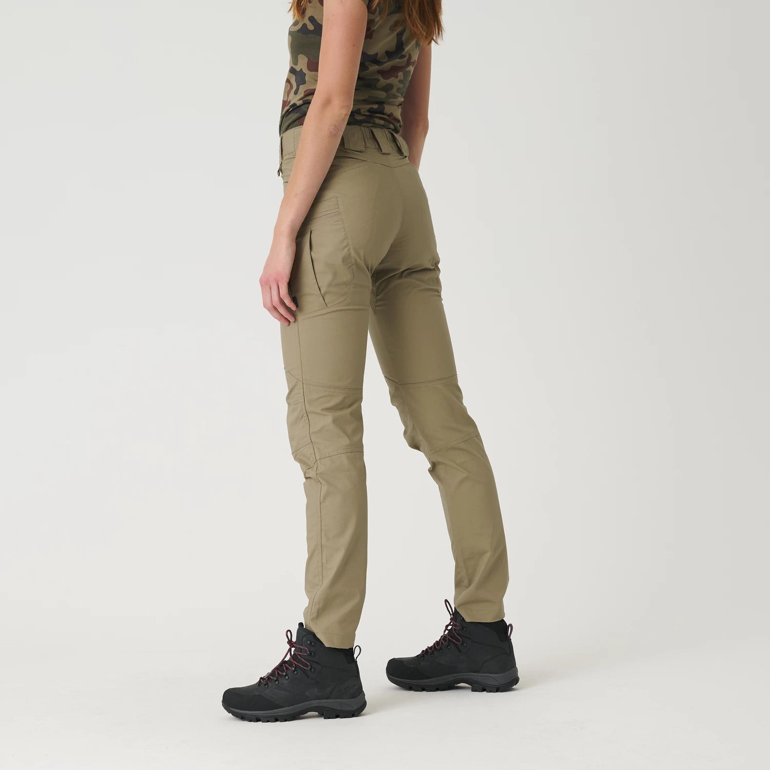 Helikon-Tex UTP Resized mestské nohavice dámske taktické PolyCotton Ripstop, Khaki – detail 2