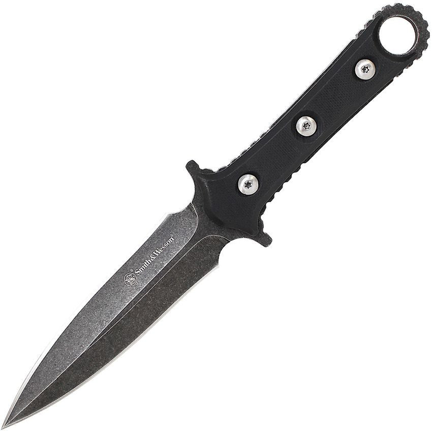 Smith & Wesson Full Tang nôž s pevnou čepeľou, čierny