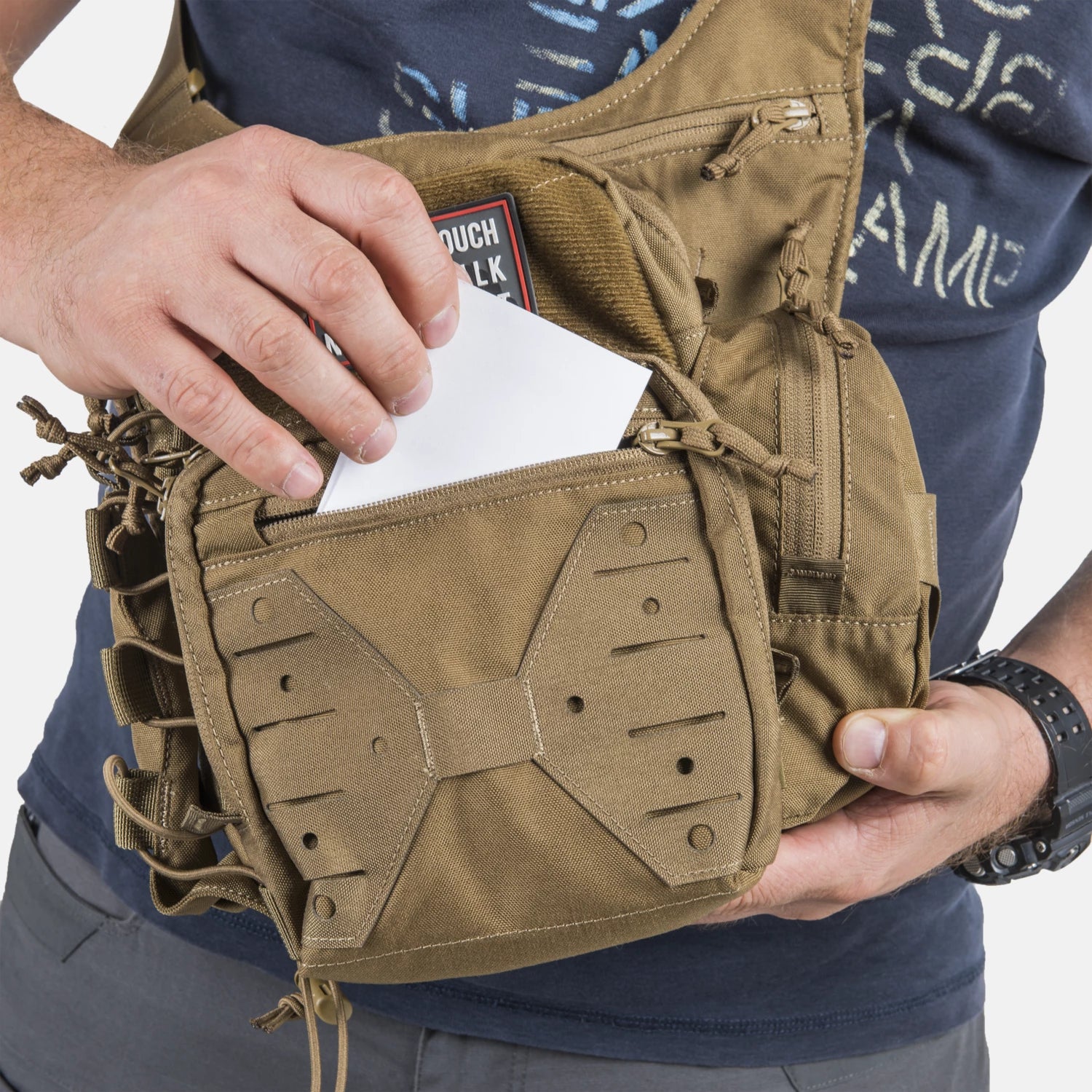 Helikon-Tex EDC SIDE BAG® kapsa cez rameno, olivová – detail 4