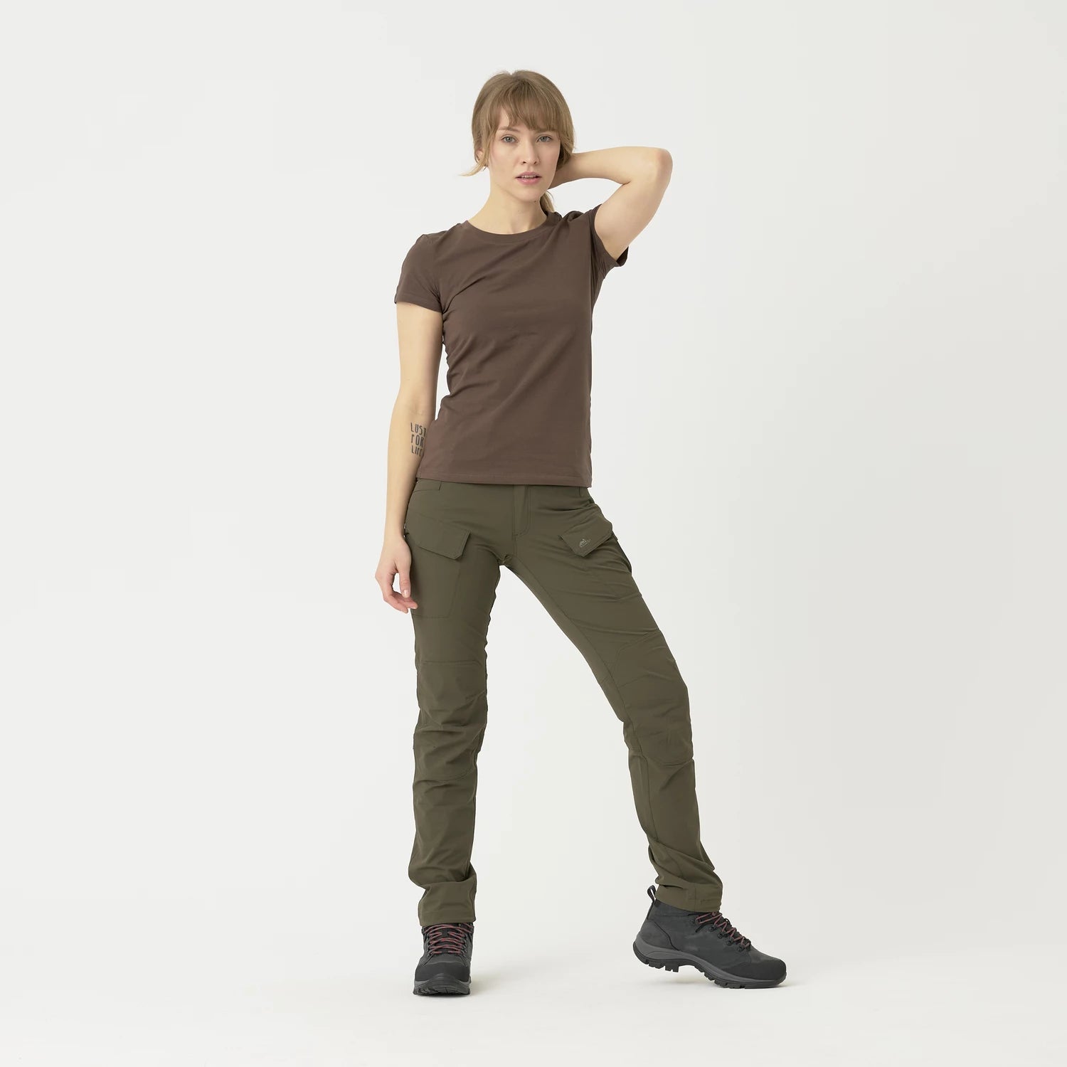 Helikon-Tex Slim Organic tričko dámske, čierna – detail 3