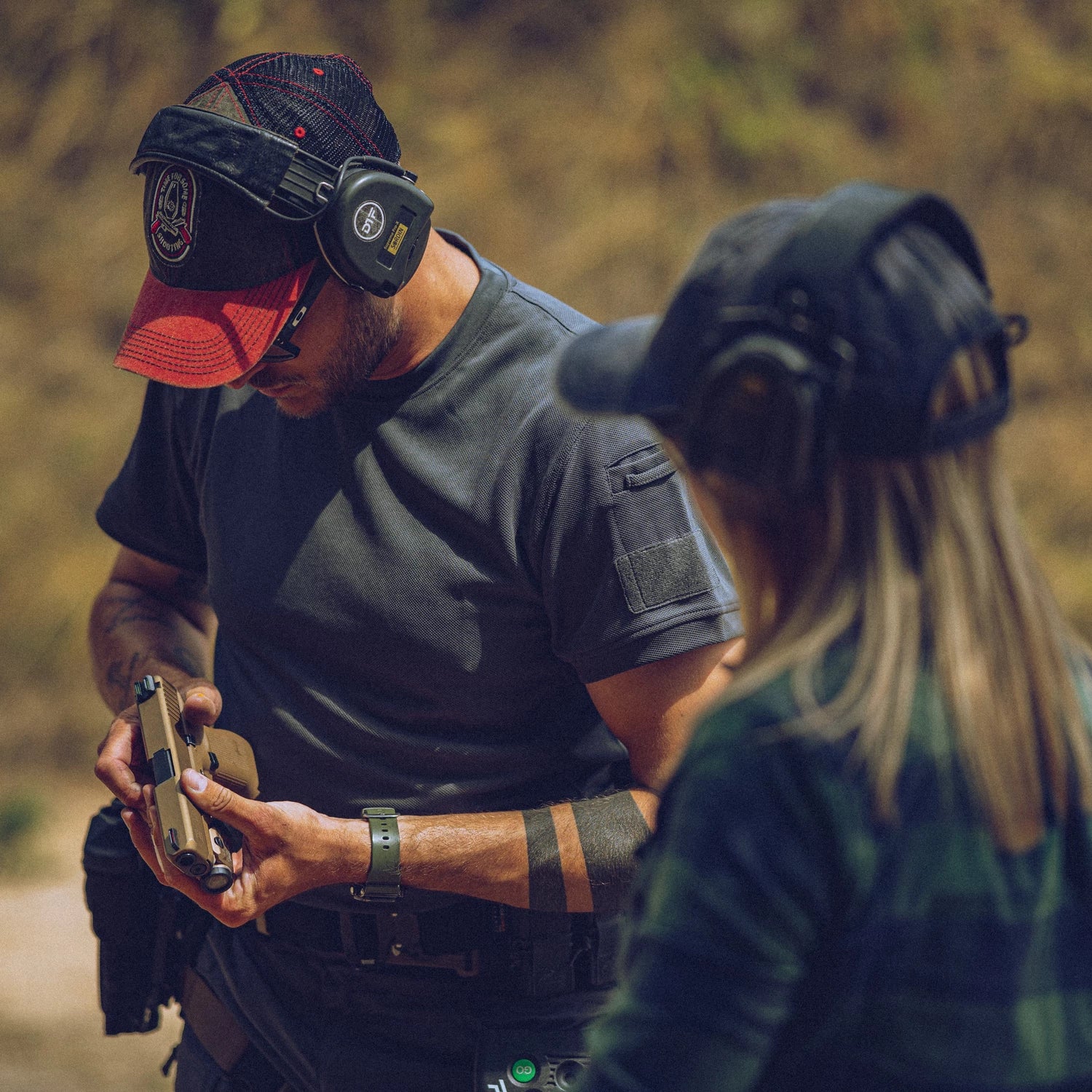 Helikon-Tex Top Cool tričko TopCool taktické PL Woodland – v použití 1
