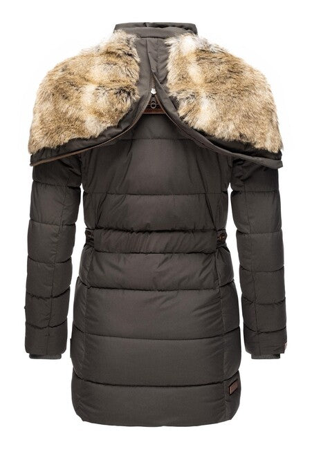 Marikoo LIEBLINGS JACKE дамско зимно яке с качулка, Anthracite