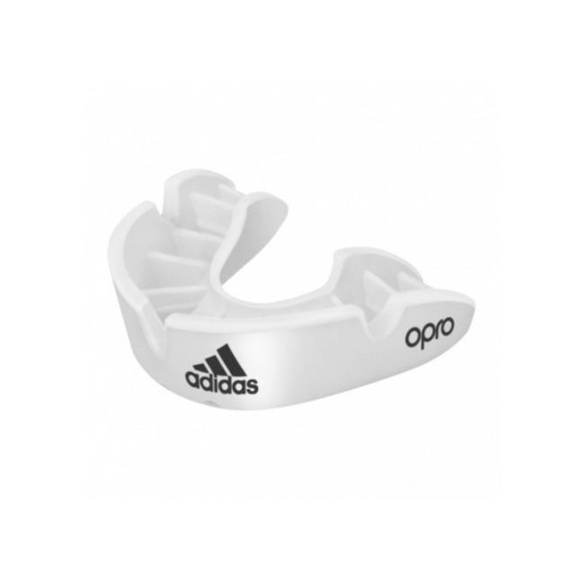 Adidas Opro Bronze предпазител на зубите, бял