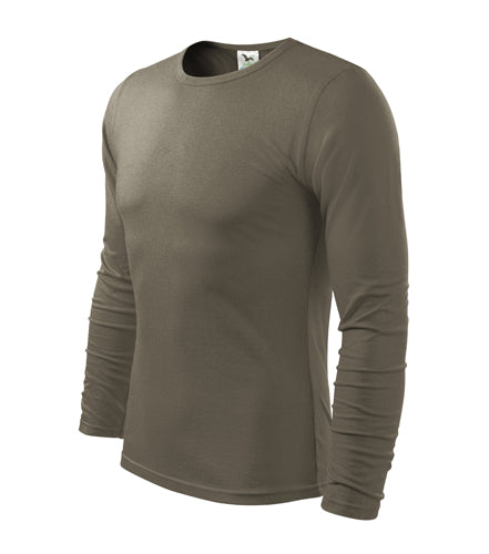 Malfini Fit-T тениска с дълъг ръкав 160g/m2, армейски