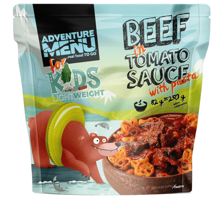 Adventure меню Яловина в доматен сос с паста, 250g