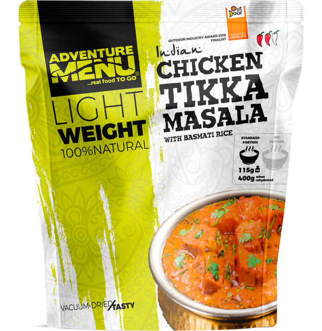 Adventure Пилешко Tikka Masala меню с ориз басмати, 600g