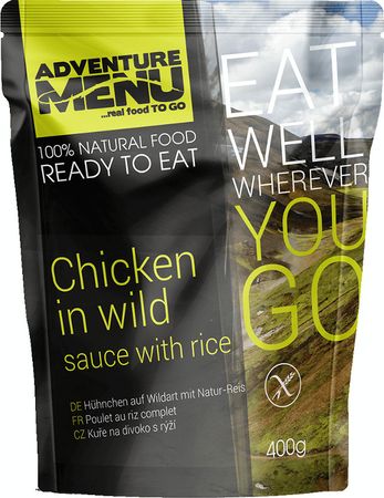 AdventureMenu пилешко месо по дивашки с ориз 400g