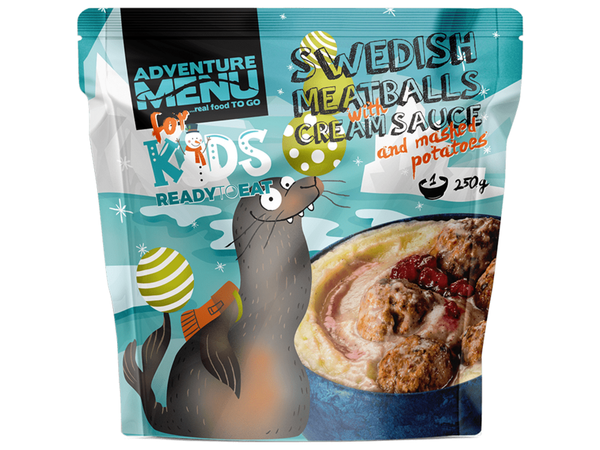 Adventure меню Шведски месни топчета със сметанов сос и картофено пюре, 250g