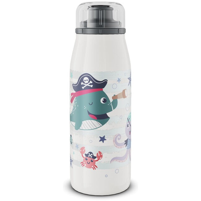 alfi isoBottle Kids бутилка за пиене за деца от неръждаема стомана, пират, 0,35 L