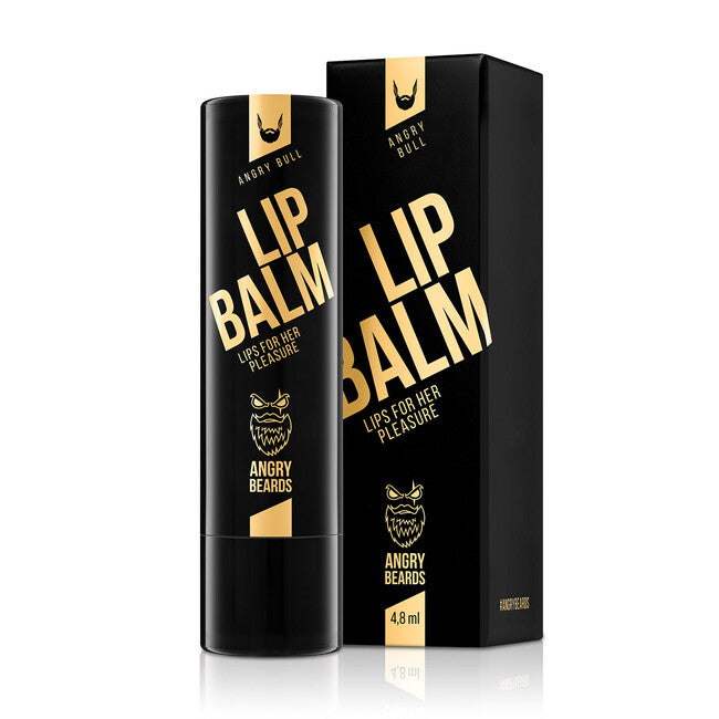 ANGRY BEARDS Енергизиращ Lip Balm Bull балсам за устни, 4,8 ml