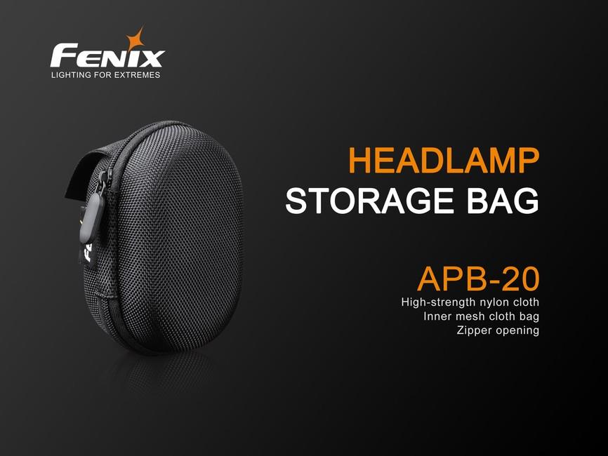 Fenix APB-20 калъф за фенери за глава, черен