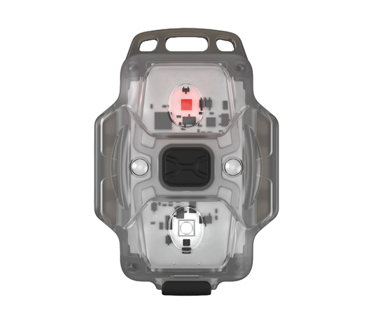ArmyTek Crystal синьо преносимо светодиодно фенер F07001B, синьо, прозрачно