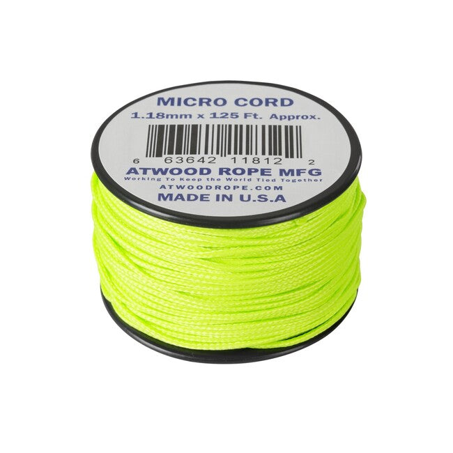 ATWOOD® Микро въже (125 фута), неоново зелено (MCCB24)