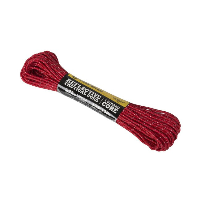 ATWOOD® 3/32 x 50 фута тактическа отразяваща шнура, червена (332R50)