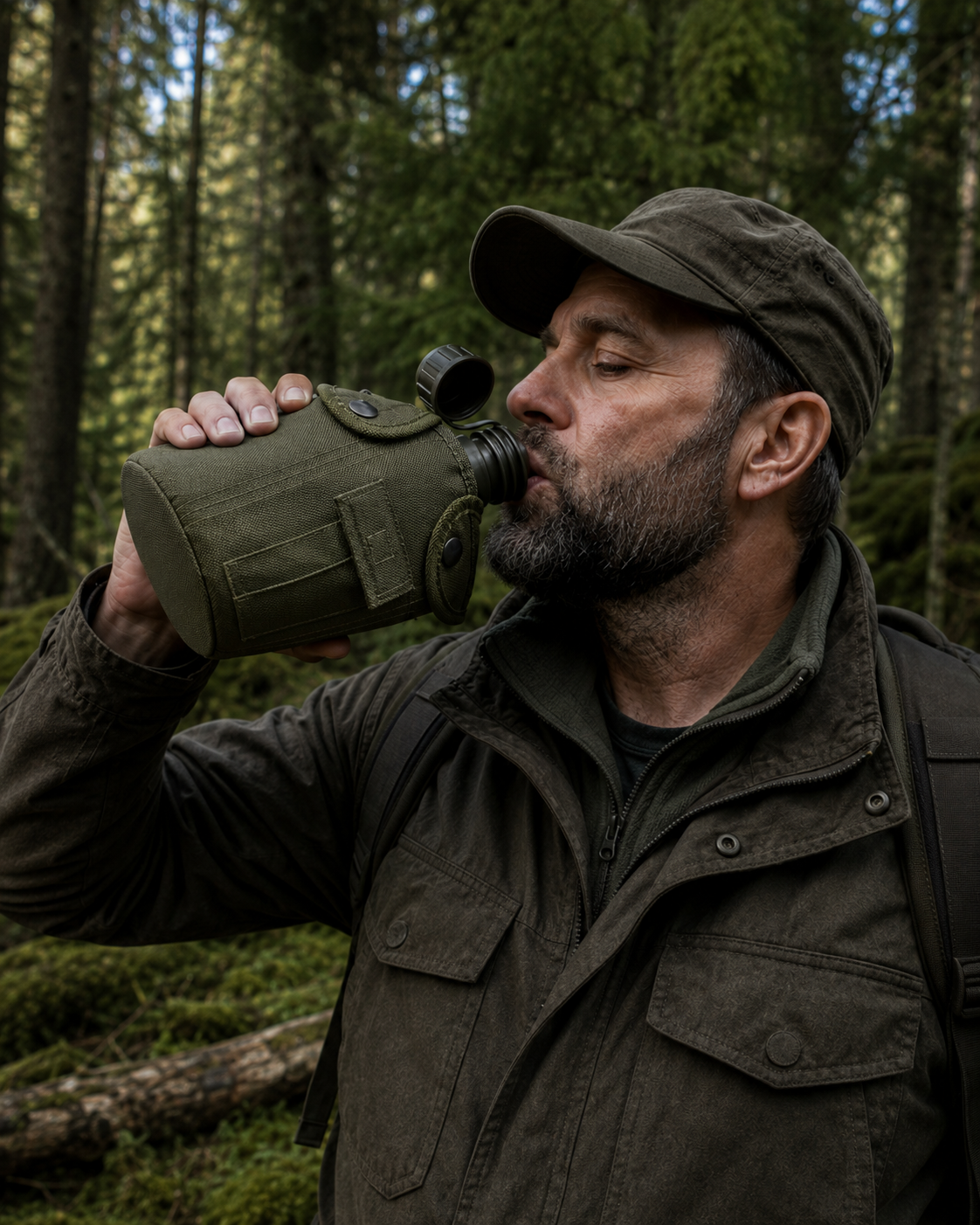Dragowa Tactical polna steklenica 1L, zelena