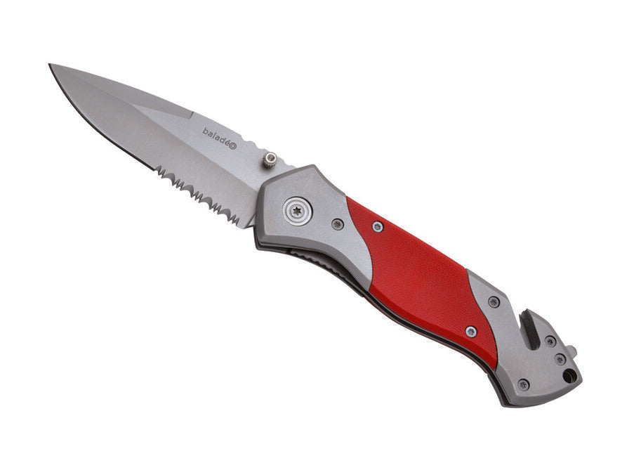 Baladeo ECO067 Rescue спасителен нож, червена G10
