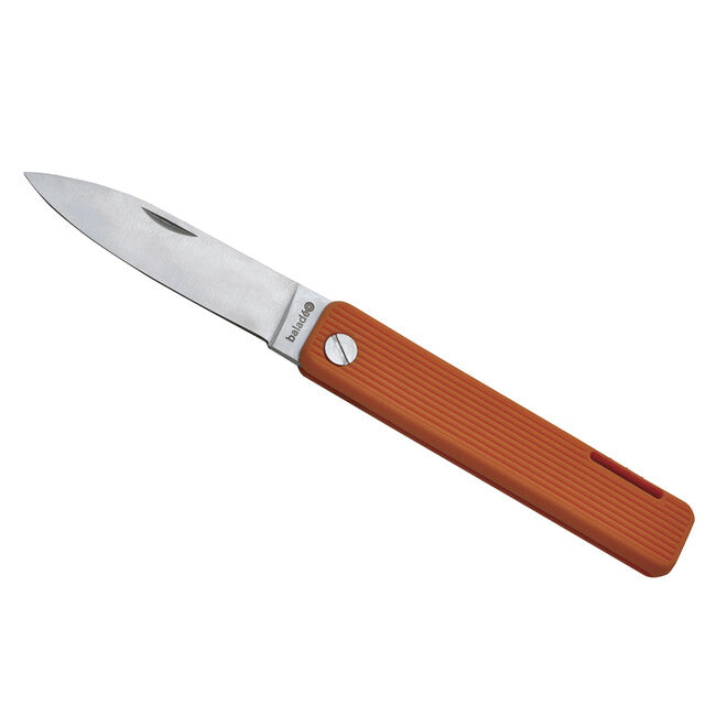 Baladeo ECO352 Papagayo джобен нож, острие 7,5 см, стомана 420, дръжка TPE оранжева