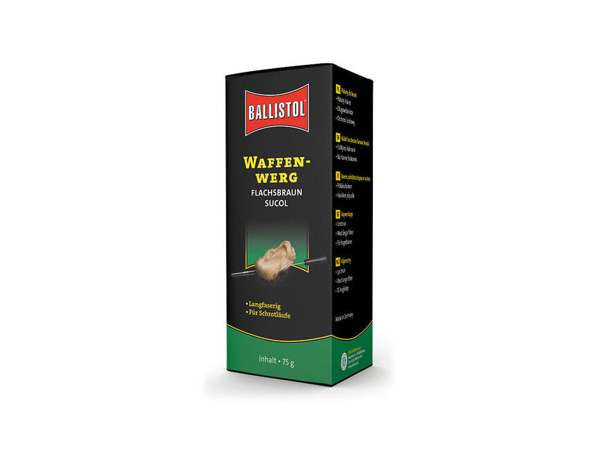Ballistol ленена прежда за почистване на тръби на пушки, 75g