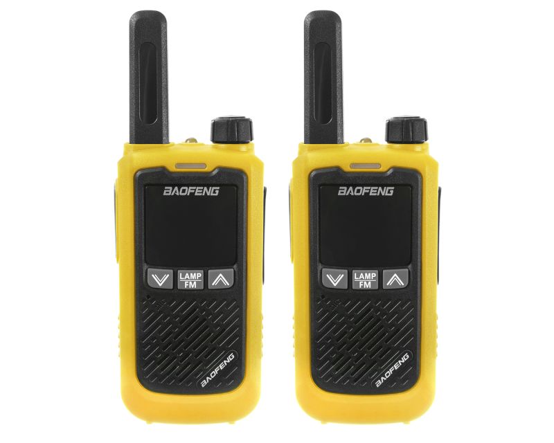 BaoFeng BF-T17 преносима радиостанция, жълта - 2 бр.