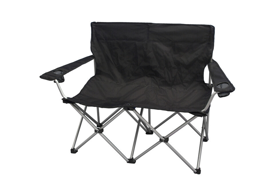 BasicNature Love Seat сгъваемо кресло, черно