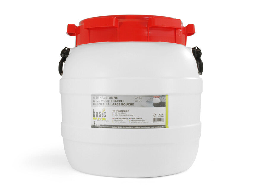 BasicNature бутилка с широко гърло, бяла, 41,5 l