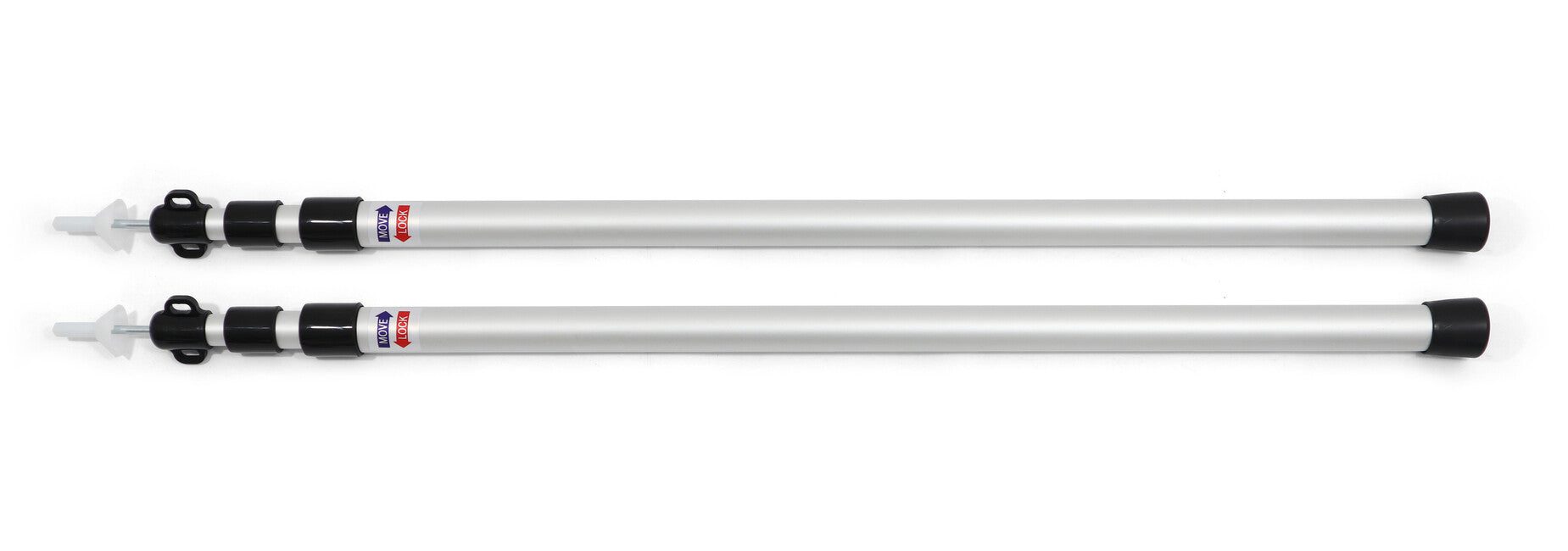 BasicNature телескопични пръти алуминий, малки, 80-180 cm, 2 бр.