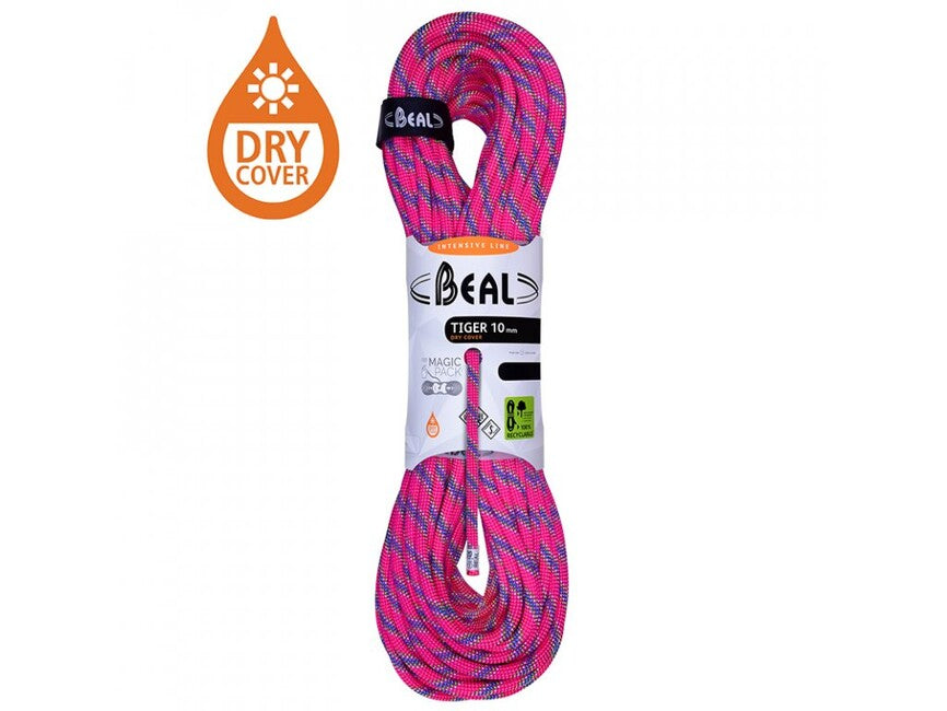 BEAL Tiger Unicore динамично въже за зимно катерене 10 mm 200 m, фуксия