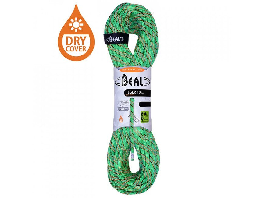 BEAL Tiger Unicore динамично въже за зимно катерене 10 mm 200 m, зелена