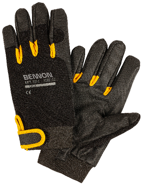 BENNON KALYTOS WTR работни ръкавици Gloves, черни/жълти