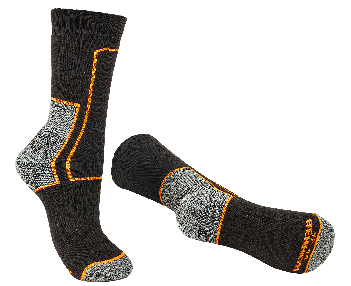 BENNON TREK Sock трекови чорапи, черна/оранжева