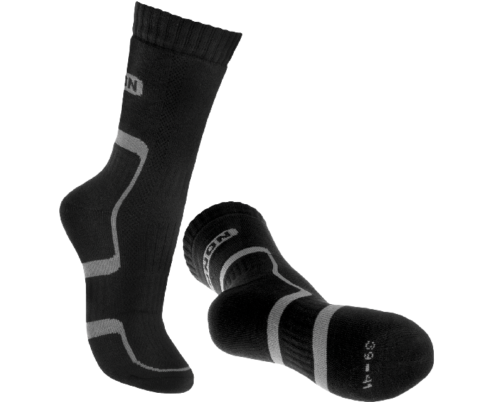 BENNON TREK SOCK тракови чорапи, черни/сиви
