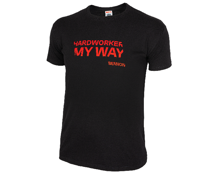 BENNON HARDWORKER тениска, черна