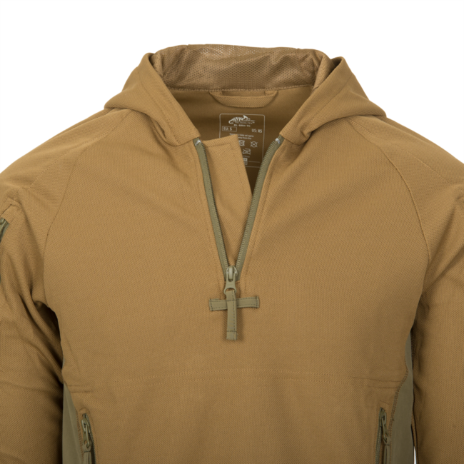 Helikon-Tex Range Hoodie TopCool суитшърт с качулка, маслинена/черна