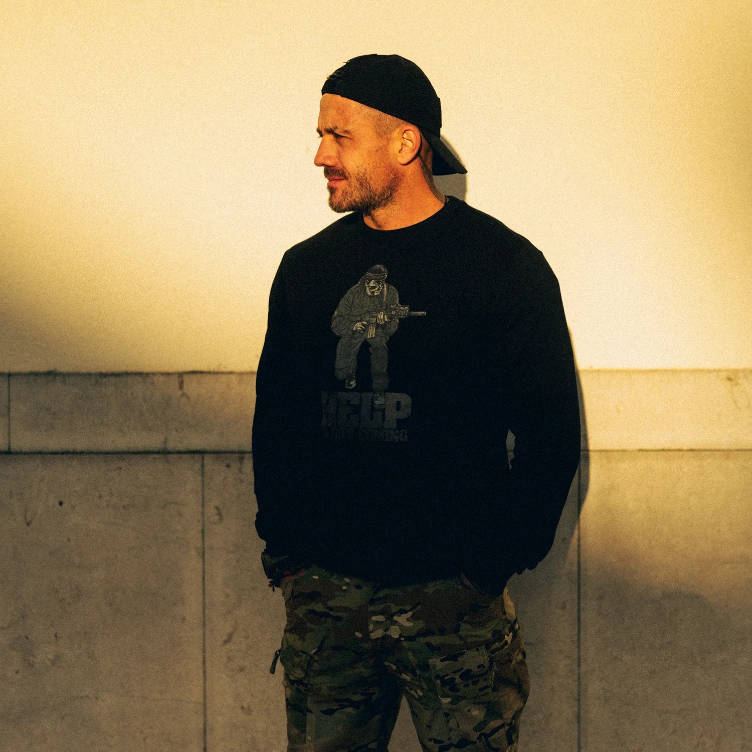 Helikon-Tex Help is not coming mikina, čierna
