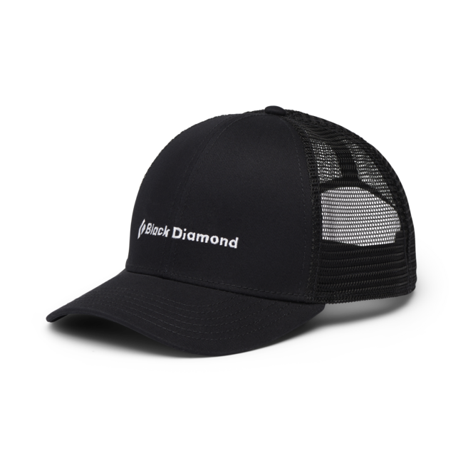 Black Diamond BD Trucker шапка с козирка, черно-черно-BD wordmark