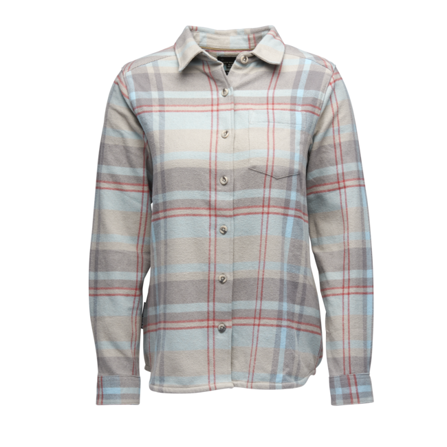 Black Diamond Project Flannel флане риза дамска, pewter-осигуряване синьо каре